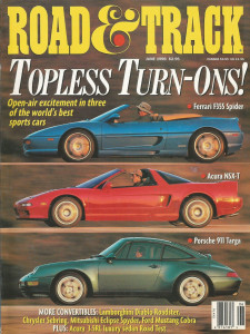 ROAD & TRACK 1996 JUNE - COBRA, SPYDER GST, DB6GT/215